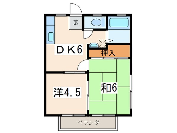 ハイツ東谷の物件間取画像